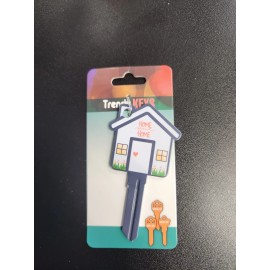 HOME SWEET HOME HOUSE SHAPED KWIKSET KW1/KW10 KEYBLANK