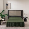 Green Bed Skirt Full Size Ruffled Bed Skirt with Split
