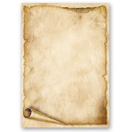 Motif Paper – Stationery Paper Old Paper ROLL 50 Sheets DIN A4