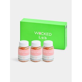 Wicked Lab Pink Gummy Bears 3 Bottles High Content Biotin Multi-Vitamin Vegetable Vegan Jelly (120 Gummies) / 위키드랩 핑크구미베어 3병 고함량 비오틴 멀티 비타민 식물성 비건 젤리(120구미)