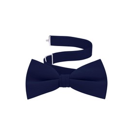 Corbata de fila para hombre de Tuxedo Formal, pre-atada con correa ajustable, Marino, Fits Up to 21" Neck Size