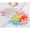 MKISHINE 100 Christmas Beads, Polymer Clay Beads with Wire, Santa
