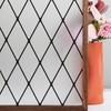 FEOMOS Black Lattice Window Film Static Window Clings Frosted Window