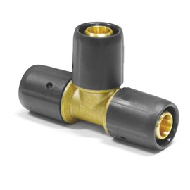 Sanpro Plug-in fitting T-piece same slopes DVGW, size 20 x 2 (DVGW equal to STECKFIT THPRESS)