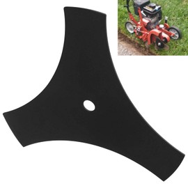 KINTLE (9"" X 1/2"" Center Hole) 3-Tip Edger Blade Replaces 4540020800 Compatible with Southland SWLE0799 79cc Walk Behind Gas Lawn Edger, BLACK, MO-3CM2-1