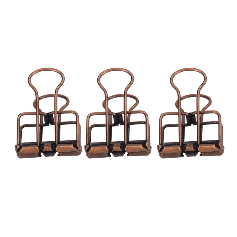 80Pcs Hollow Binder Clips 0.7in Sturdy Metal Hollow Out Strong