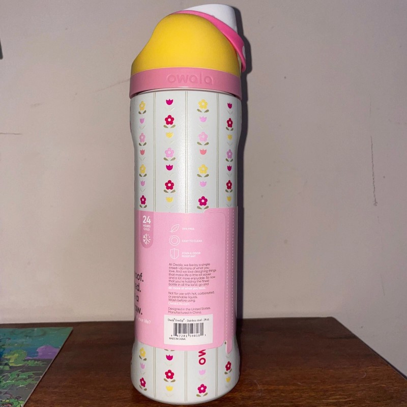 Owala 24oz FreeSip Cute Aesthetic Flower Crown for Bottle Edition
