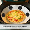 8pcs Air Fryer Magnets for Parchment Paper, Black Airfryer Liners