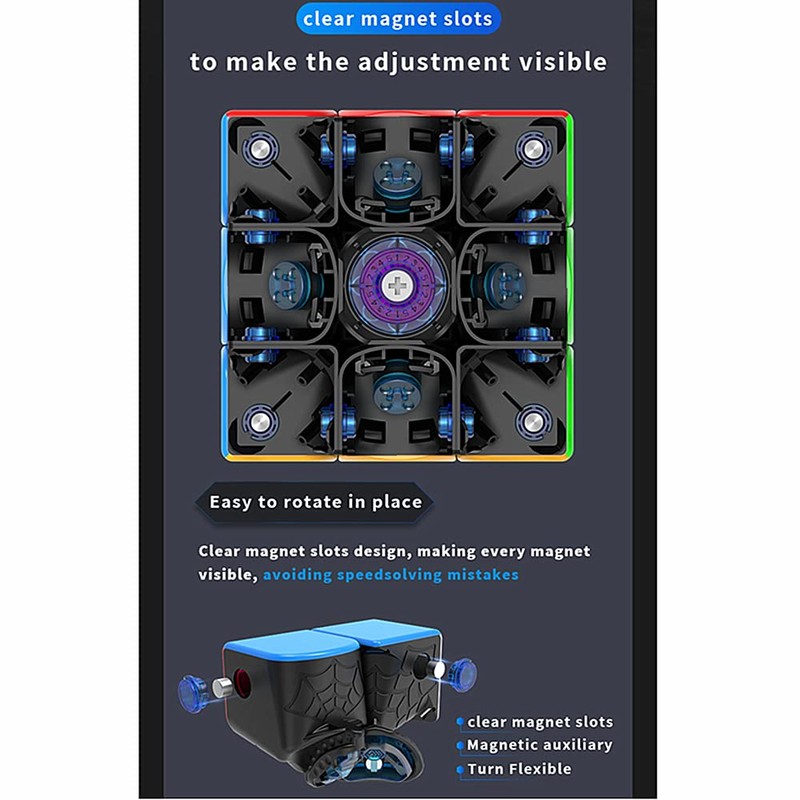LiangCuber MS3X Flagship 3x3 Speed Cube,DianSheng MS3X Magnetic 3x3 Cube