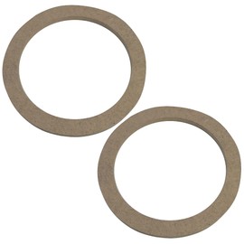 AERZETIX - C52054 - Set of 2 Adapters/Brackets/Universal Speaker Rings Diameter 130 mm - Ø150 x Ø118 x 8 mm - Spacer/Ring Made of MDF for Speakers/Car/Vehicle/Sound Systems