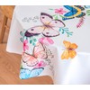 SITAKE 140cm Diameter Round Tablecloth, Polyester Wipeable Circular Table Cover,