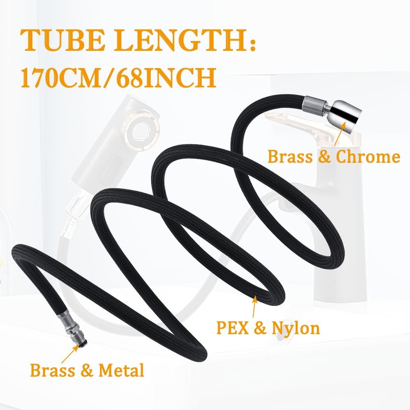 K-1219935-BC Hose Kit for Kohler Pull-Down Kitchen Faucet with 13.5oz