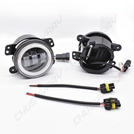 CHUSYYRAY 7" LED Headlamp Headlights & 4'' Fog Lights for Freightliner Coronado 2001-2016