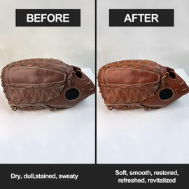 INNOVAYOU Baseball Glove Oil 300ml, Non-Greasy, Quick-Dry Glove Oil to Break in Gloves, Used in Baseball Gloves, Softball Gloves and Other Leather Sports Equipment (with Towels)