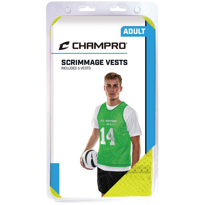 CHAMPRO Scrimmage Micro Mesh Soccer Pinnie – 6 Stück