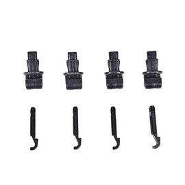 CNNELL Sunshade Hook Clips Replacement Compatible with Honda Odyssey 2005-2010 Sliding Door Holder 83715SHJA21ZA Sunshade Hook Set of 4 Black