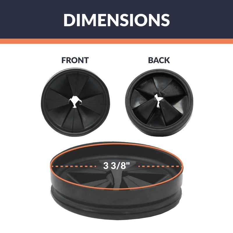 Newhouse GDSPLSH Garbage Disposal Splash Guard, Black