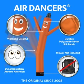 LookOurWay Air Dancers Wacky Waving Inflatable Tube Man Attachment - 7 Feet Tall Advertising Air Dancer Waving Man Inflatable Tube Guy - Blower Not Included - Orange
