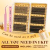 QUEWEL Pestañas Postizas Kit Completo 580 piezas pestañas individuales (longitudes