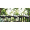 Dahey 10.5 Inch Metal Iron Hanging Flower Pots for Railing