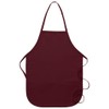 DayStar Apparel 250 Two Pocket Child Bib Apron, Maroon