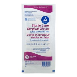 Powder Free Latex Surgeon/Surgical Gloves, Size 9, Sterile, 50 Pair/Box