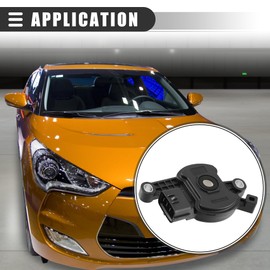 Motoforti Neutral Safety Switch, Automatic Transmission Neutral Safety Switch, for Hyundai Elantra 2011-2020, Plastic, No.42700-26000, Black