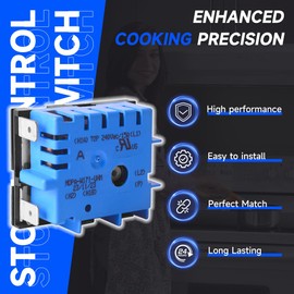 New OEM：W10434452 Stove Control Switch Replacement Part for Dual Infinite Stove, Compatible with MDPA-W171-UNM, Models 2118918, PS11754687, W10434452 - Durable Range Control Knob