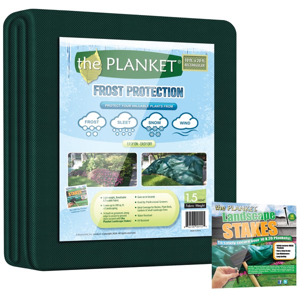 the Planket Planket Plant Frost Protection Cover Kit, 10 ft