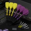HUANQU 6 Pack Steel Tip Darts,Professional 24 Grams Metal Dart
