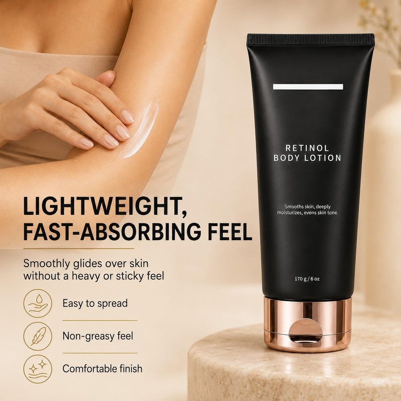 Retinol Body Lotion, Firming Body Cream for Crepey Skin, 170g/6