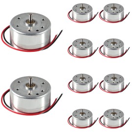Alinan 10pcs Mini Generator Motors 3V-12V DC Motor Electric Motor for DIY Electronic Wind Turbine Generator Hand Cranked Power Model School Project Educational Physics Experiment