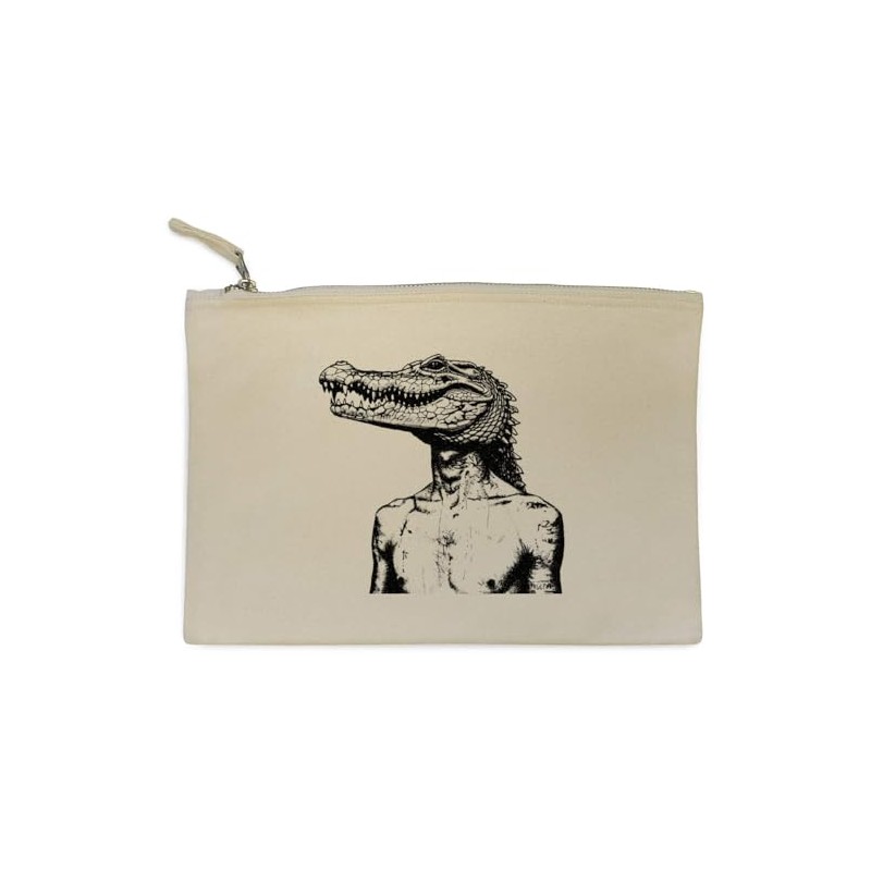 'Crocodile Headed Man ' Canvas Clutch Bag/Accessory Case (CL00038185)