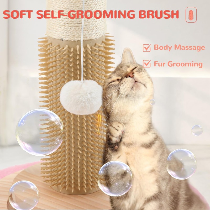 45'' Tall Cat Scratching Post,3.5Inch Diameter Sisal Rope Scratching Post