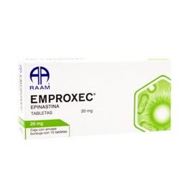Epinastina 20 mg Caja con 10 Tabletas RAAM Laboratorios | Antihistamínico | Tratamiento de alergias | Alergia estacional | Medicamento Genérico de Flurinol, Presentación: (1 Unidad, 1, unidad)