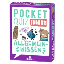 Moses. Pocket Quiz Junior - Allgemeinwissen, Das Kinderquiz mit 100 spannenden Fragen und Fakten zu den Themen Geografie, Geschichte und Sport, Für Kinder ab 8 Jahren