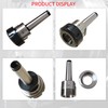 zpldAIAOSI MT3-ER40 Collet Chuck, MTB3-ER40-M12, M12 Drawbar Thread, Morse Tapper