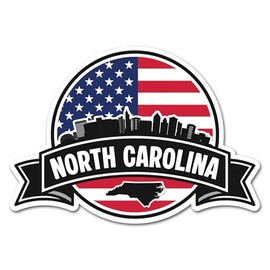 2 x 10 cm North Carolina Vinyl-Aufkleber – Staats-Amerika-Flagge, Reisen, Urlaub, Geographie, Standort, Aufkleber, Scrapbook, Aufkleber #83225