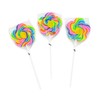 Oriental Trading 3" Large Flower-Shaped Strawberry-Flavored Swirl Lollipops - 12