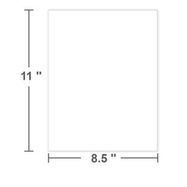 8.5" x 11" Blank Printer Paper - 50 Sheets/100 Pages Thick Blank Papers, Ideal for DIY & Template Printing, 100gsm Copy Paper for Office, Home & School