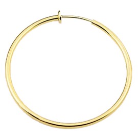 40mm non hole earrings fake ring earrings, Brass