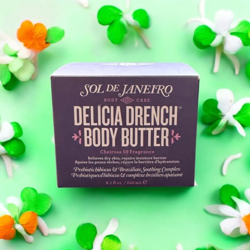Crema Corporal Delicia Drench Sol Janeiro Hidratación 240ml Vainilla