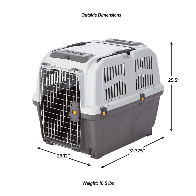 MidWest Homes for Pets Skudo Plastic Carrier, Ideal for Medium