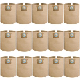 15 Pack DXVA19-4102 Vacuum Bags Compatible with DEWALT 12-16 Gallon Wet/Dry Vacuum, Disposable Dust Collection Filter Bag DXV12P DXV14P DXV16P DXV16PA DXV16S