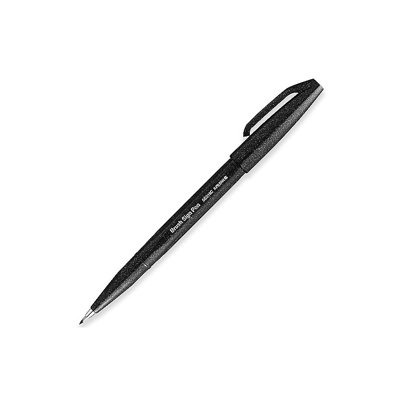 Pentel Brush Sign Pen SES15C - Brush Tip - Fibre