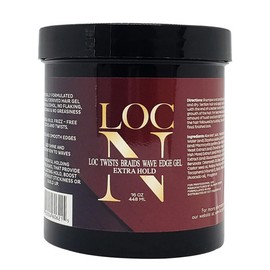 Lock N.  Loc, Twist, Braids Wave Edge Gel Extra Hold 16oz