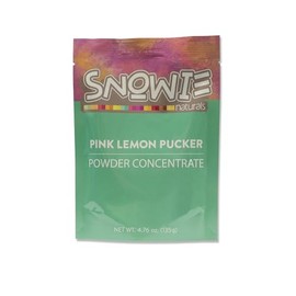 Snowie - All Natural Powdered Snow Cone Flavor Concentrate - Just Add Water! - Pink Lemon Pucker (Pint)
