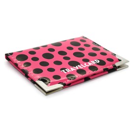 Glamified - New Leather Oyster Travel Card Bus Pass Holder Wallet Rail Card Cover CASE (Polka Dot(Hot Pink))