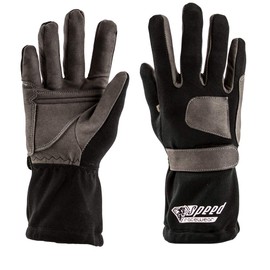 Speed Racewear - Sydney Kart Gloves - Motorsport Gloves (7, Black)