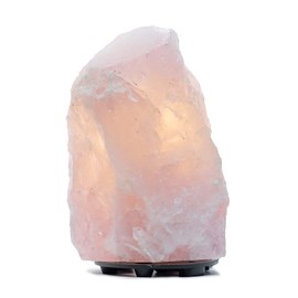 DesertUSA Rose Quartz Dimmable LED Lamp (Rose Quartz, Medium)